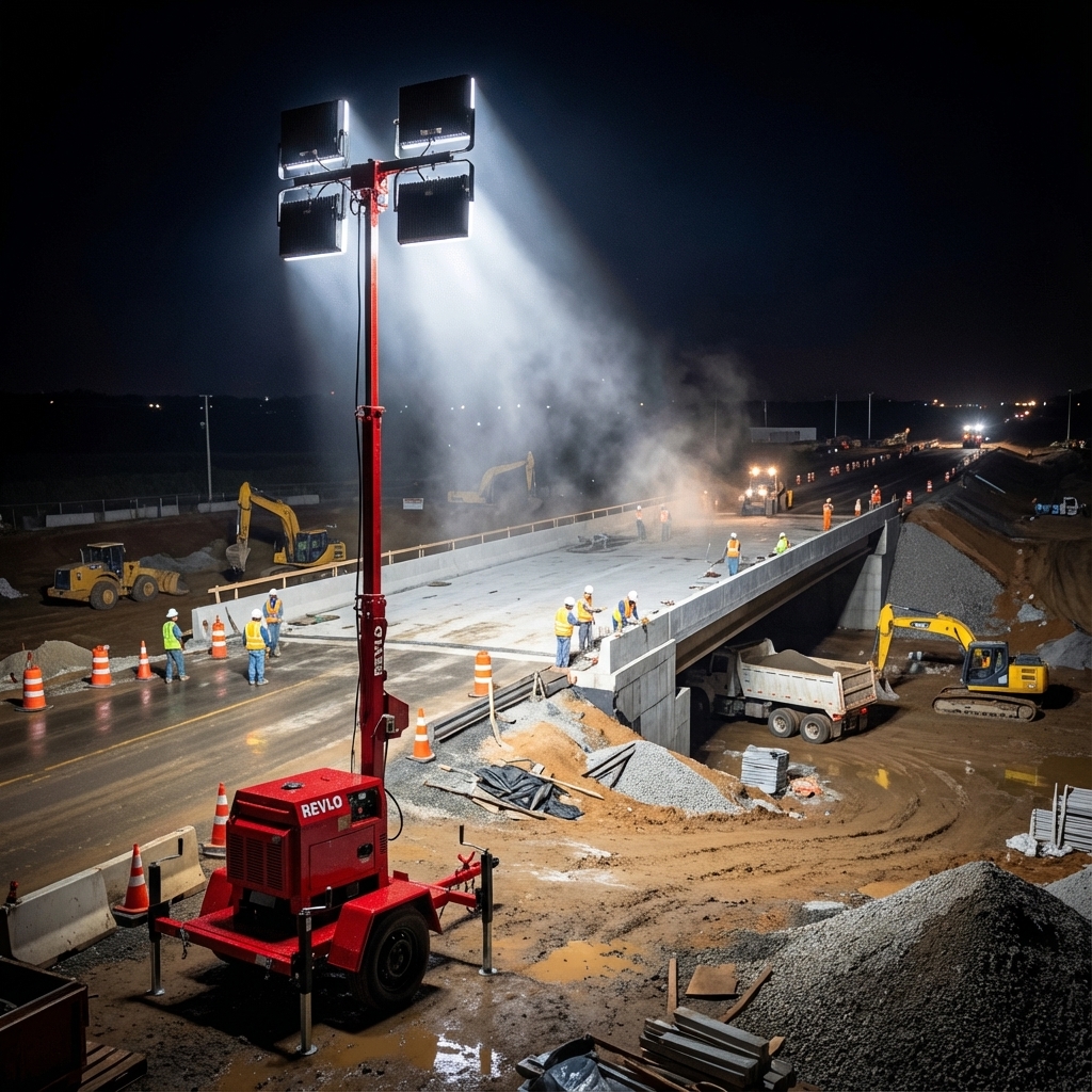 locação de torre de iluminação